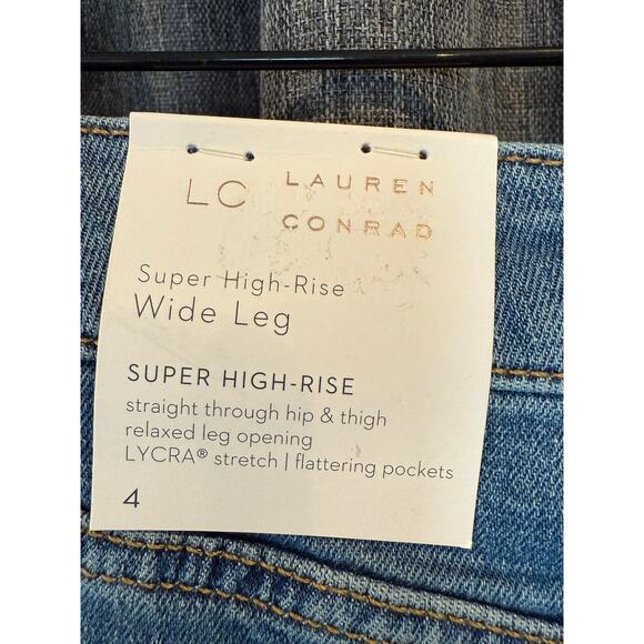 NWT Lauren Conrad Super High-Rise Wide Leg Jeans - Picture 7 of 7